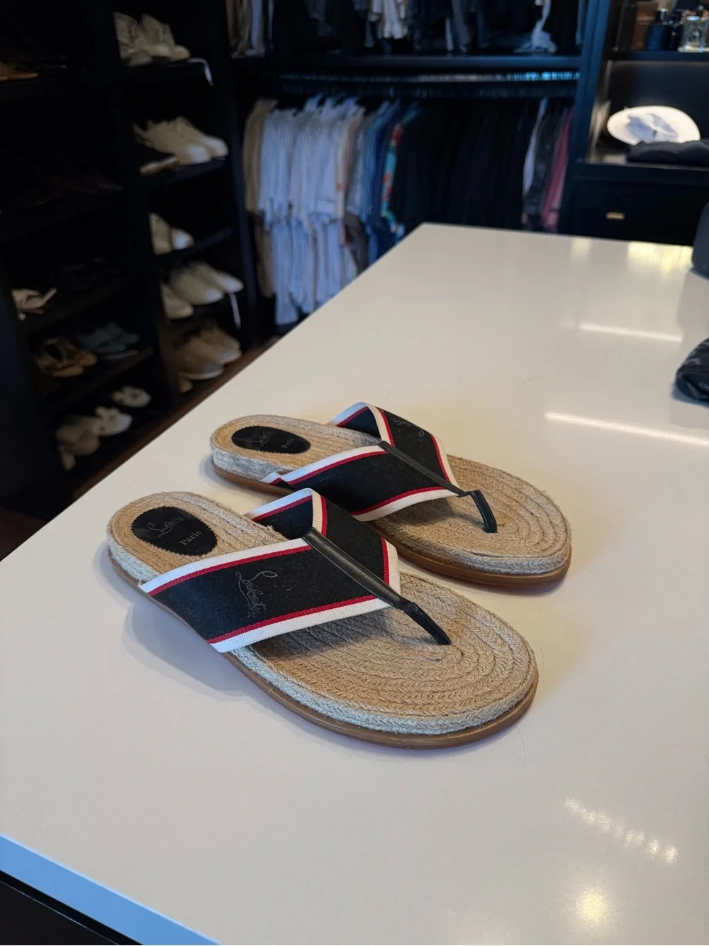 Christian Louboutin Hot Flip Slide Sandals Mens 45